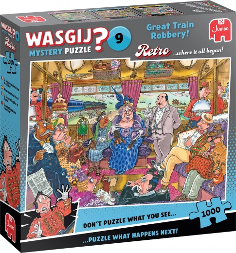 JUMBO Wasgij Mystery 9 grote treinroof 1000 stukjes