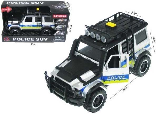 Politie terreinwagen met licht en geluid 24 cm