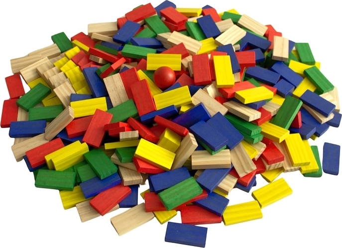 800 pièces colorées pour des constructions sans fin