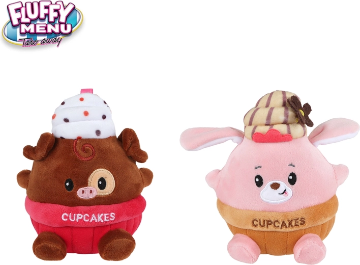 Plush Teddy Bear Cupcake Fluffy Menu 14 cm