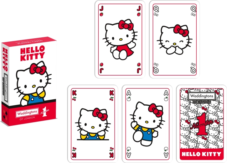 HELLO KITTY Playing Cards Waddingtons No. 1