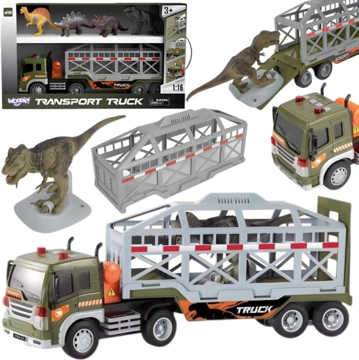 Woopie Cargo Truck – Dinosaur Transporter with Lights and Sounds