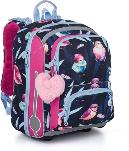 Topgal schooltas met vogeltjes BEBE