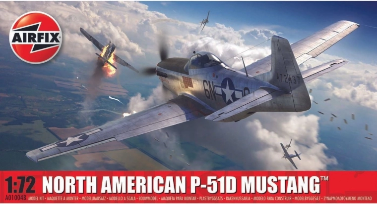 Bouwpakket vliegtuig NORTH AMERICAN P-51D MUSTANG 1/72