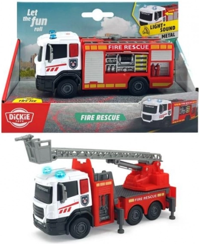 Fire truck with freewheel and light function