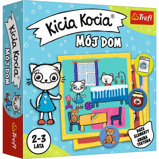 Card Game Cat Kicia My Home for Children