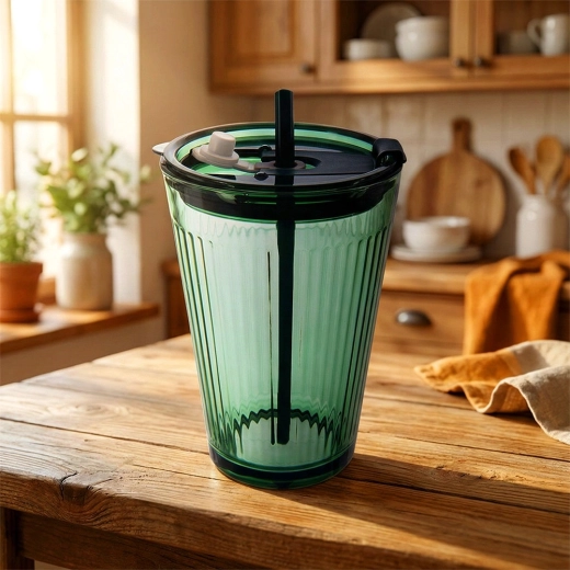 Ribbed glass for a secure grip