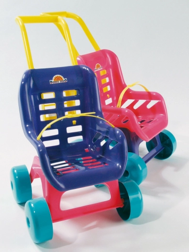 Blue doll stroller 48 cm