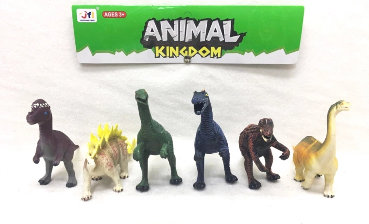 Oeroude dieren – set van 6 figuren in netje