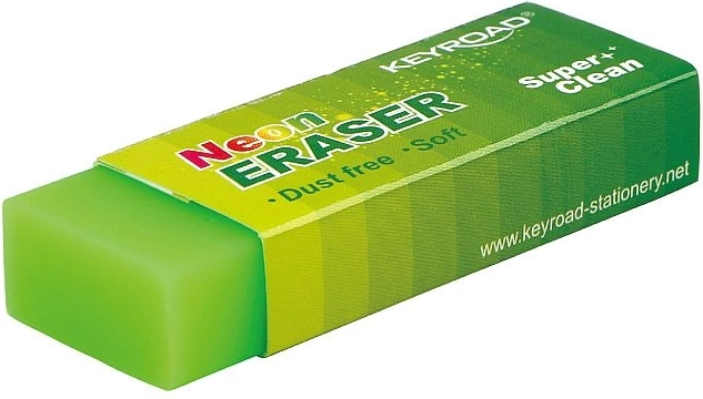 Radiergummi Keyroad Neon grün