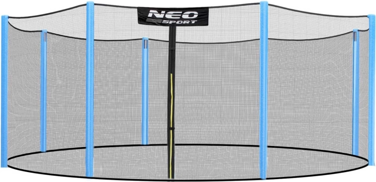 Neo-Sport external safety enclosure net for trampoline 366–374 cm (12 ft), 8 poles