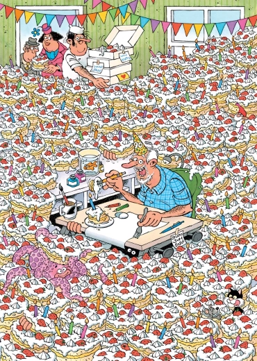 JUMBO puzzle Jan van Haasteren Expert: Hooray, Jan is turning 90! 500 pieces