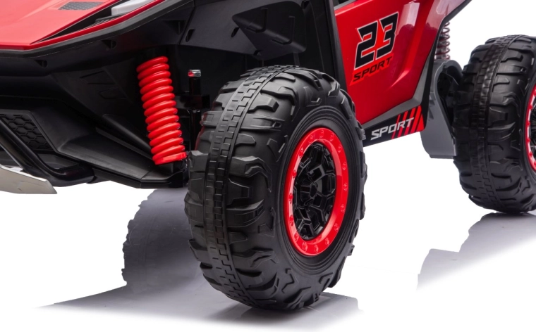 Conduite confortable et style : roues EVA, suspension et feux LED