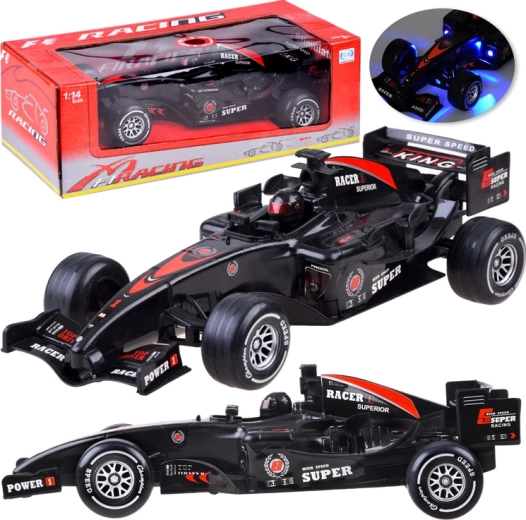 Racing car with sound and light effects – Black