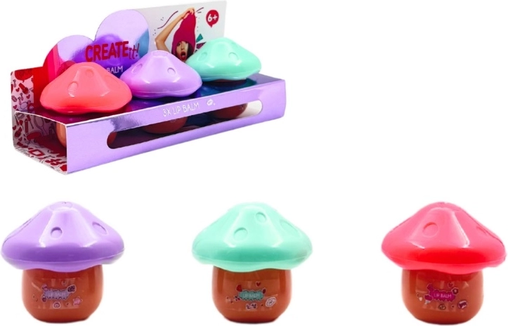 Create it! Mushroom Lip Balm Set, 3 pcs