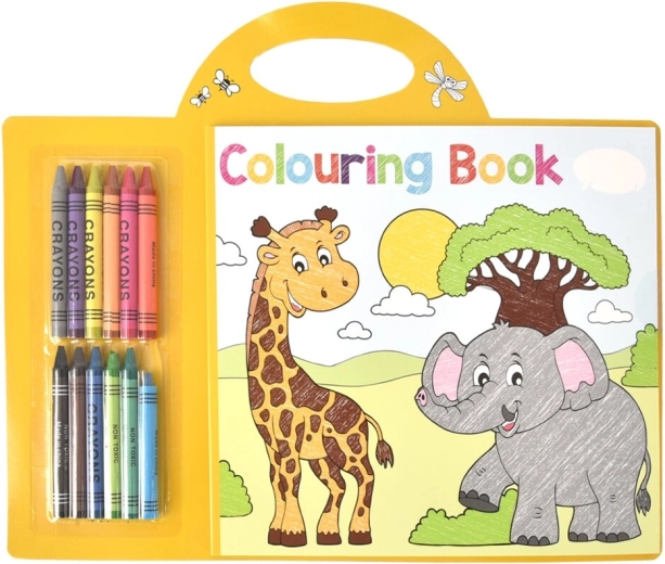 Creative Coloring Book Set with Crayons (13 pcs)