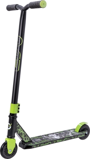 Sturdy T‑bar handlebars and comfortable TPE grips