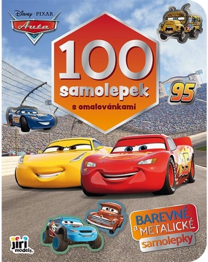 100 stickers met kleurplaten Auto's