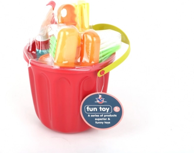 Reinigungsset für Kinder im Eimer