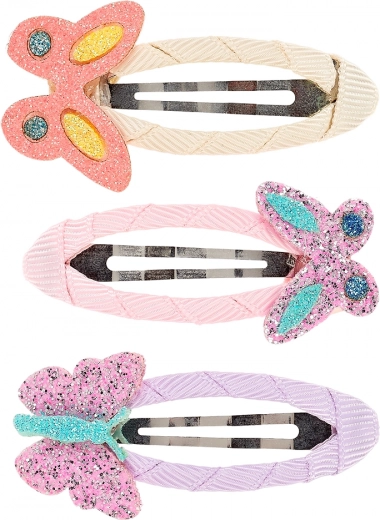 Hair Clips with Butterfly - 3 pcs