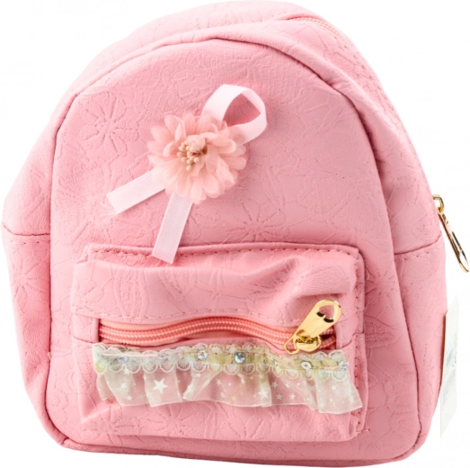 Roze kinder rugzak met strik en ruches