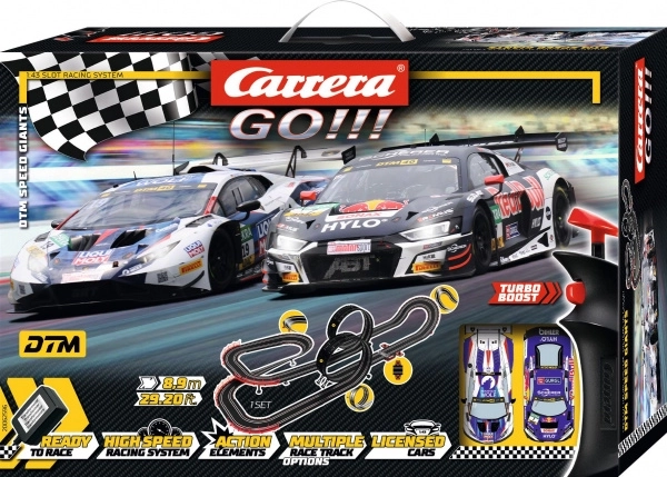 CARRERA GO!!! Slot Car Track DTM Speed Giants 8.9 m with Looping