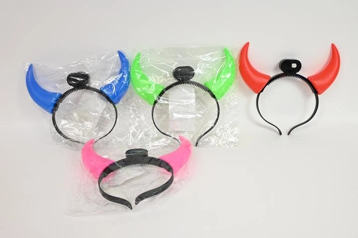 Serre-tête lumineux à cornes LED