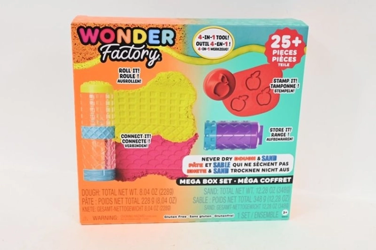 MGA Wonder Factory never-drogende modelleerklei en kinetisch zand – set