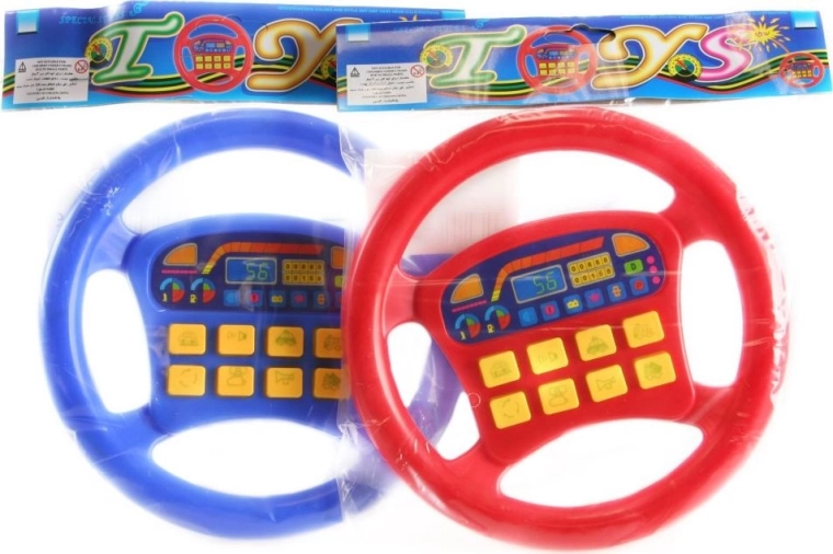 Large steering wheel with sound effects for children