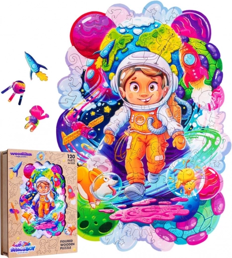 Wooden Puzzle Space Adventurer 120 Pieces
