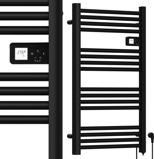 Maltec 500 W Electric Bathroom Radiator Black