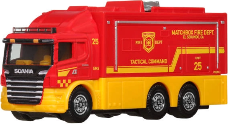 Matchbox Working Rigs Scania Tactical Command Station – Fire Rescue Vehicle