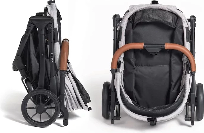 One-hand folding and compact dimensions