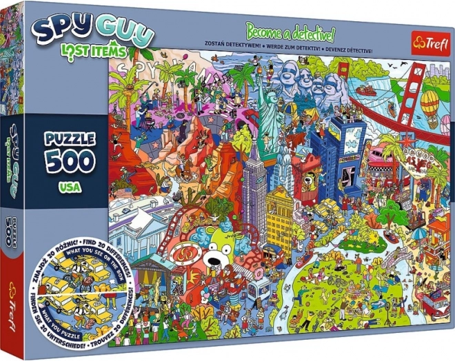 Puzzel Spy Guy Lost Items USA 500 stukjes