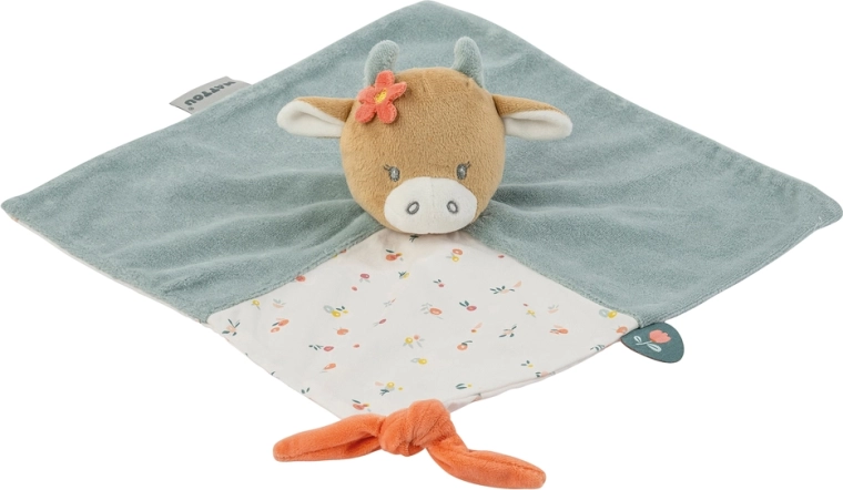 Nattou lovey cow Mila 27 × 27 cm