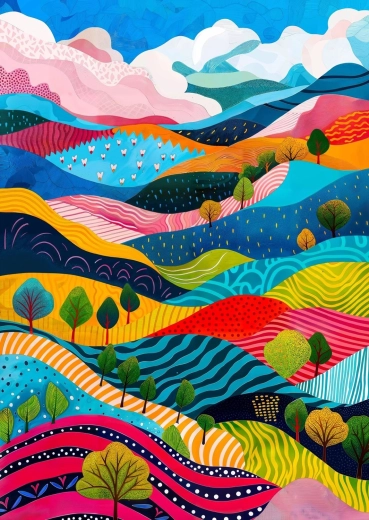 ENJOY Puzzle Rolling Hills 1000 Pieces