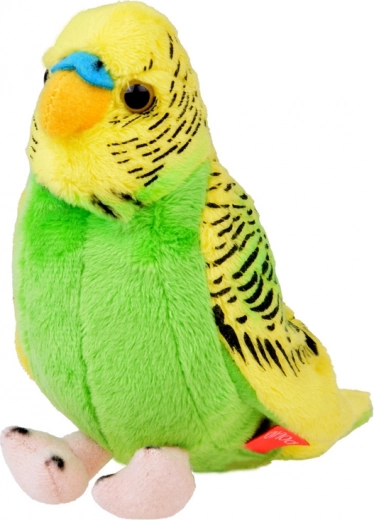 Plush Budgerigar Parakeet green-yellow