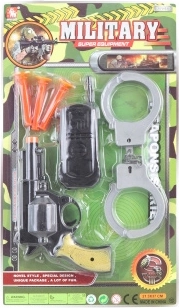 Militaire set met revolver voor kinderen