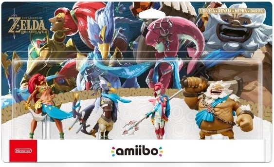 amiibo The Legend of Zelda: Breath of the Wild – Champions Set (Daruk, Mipha, Revali, and Urbosa)
