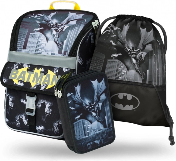 Ensemble de fournitures scolaires Zippy Batman Dark City