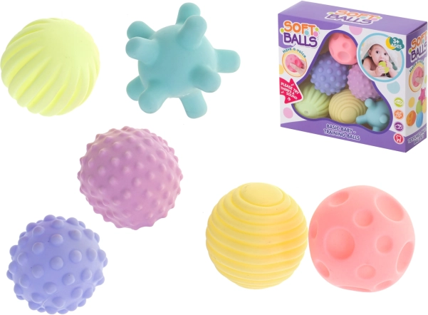 Sensory Play Balls for Children - Set of 6