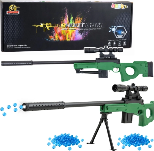 Kids’ Gel Sniper Rifle with Scope, Suppressor and Bipod