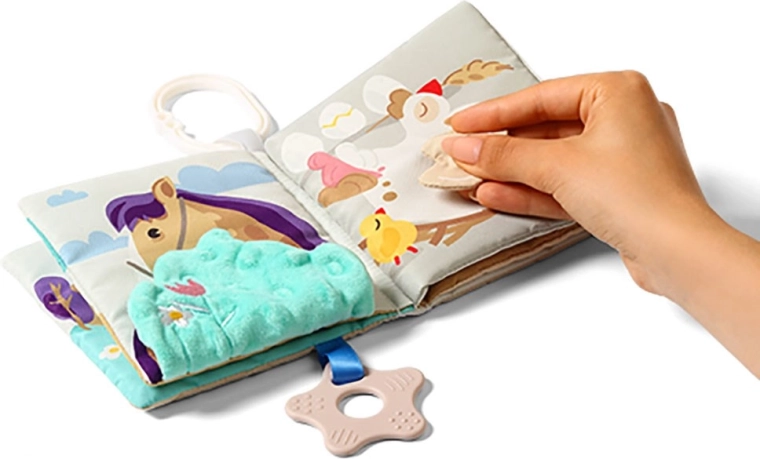 High-contrast illustrations and interactive elements