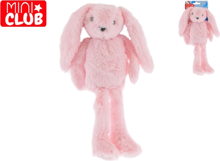 Mini Club pluche roze konijntje met lange benen 37 cm