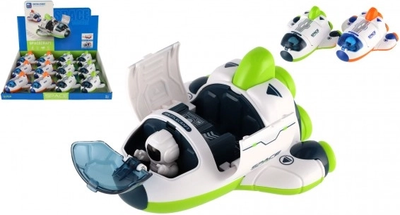 Plastic Space Shuttle with Astronaut and Flywheel