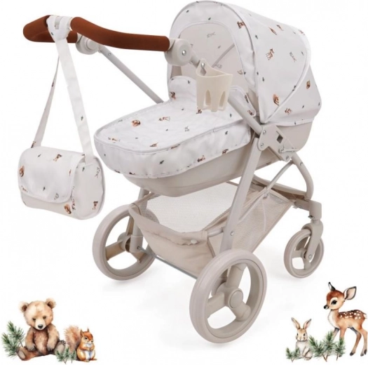 Bella 2-in-1 Doll Stroller with Bag Woodland