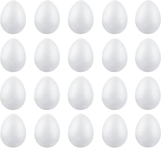 Easter polystyrene eggs 2.5 cm (20 pcs)