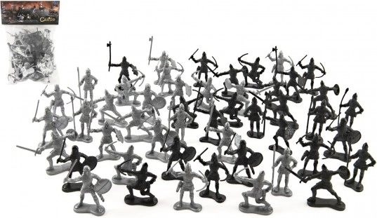 Set ridders 6–8 cm kunststof in zakje