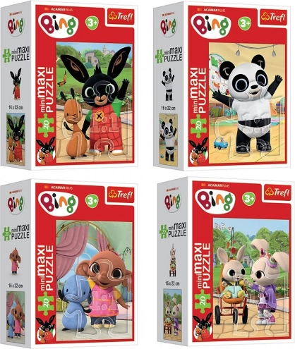 Puzzle mini maxi 20 pièces BING – amis, 4 motifs