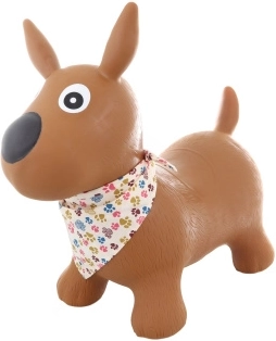 Springdier Hondje met sjaaltje